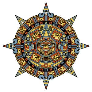 AMERIMEX Aztec Calendar Logo