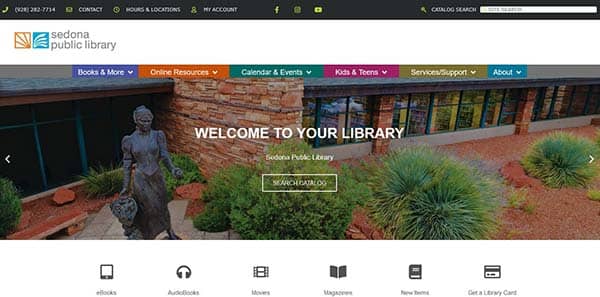 Sedona Public Library website