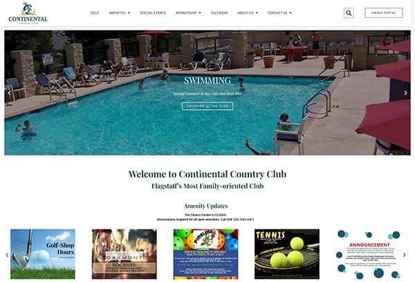 Continental Country Club Website