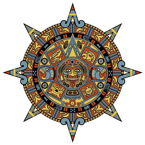 AMERIMEX Aztec Calendar Logo