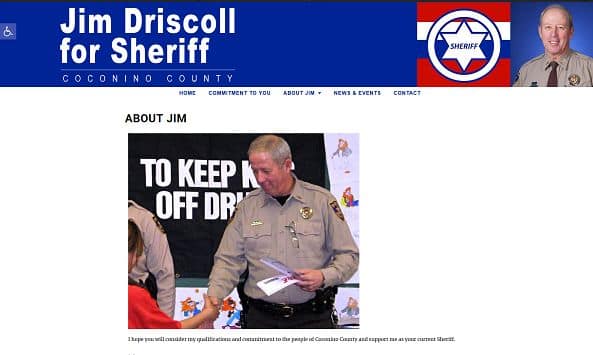Jim Driscoll for Sheriff website